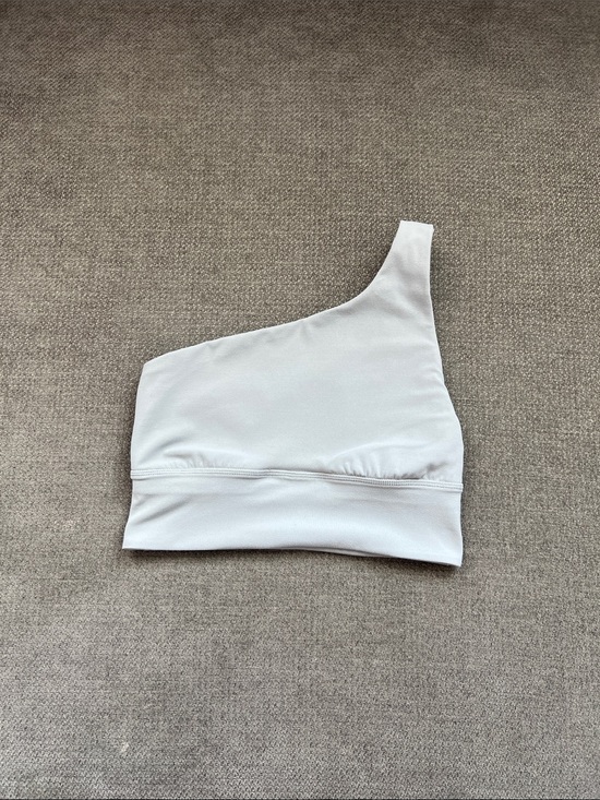 lululemon athletica Tops - lululemon athletica One-Shoulder Crop Top in Light Gray